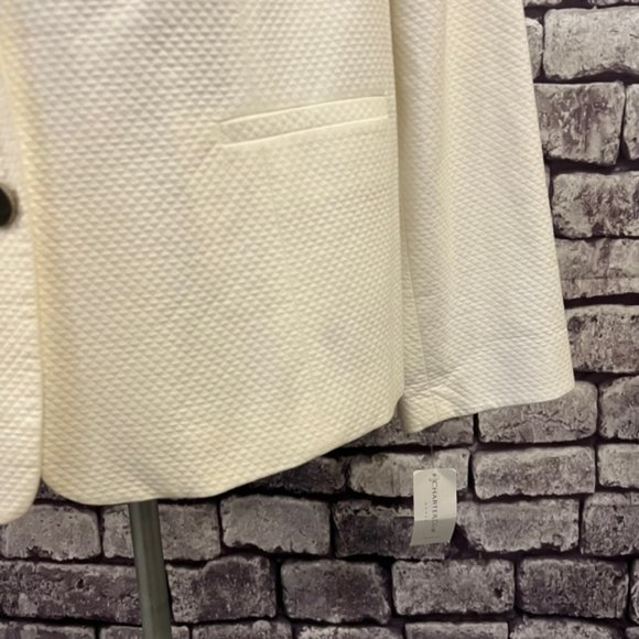 Charter Club NWT White Long Sleeve Button Down Jacket Size 24W - Picture 4 of 11